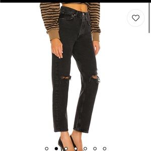 Agolde 90s mid rise black jeans size 27